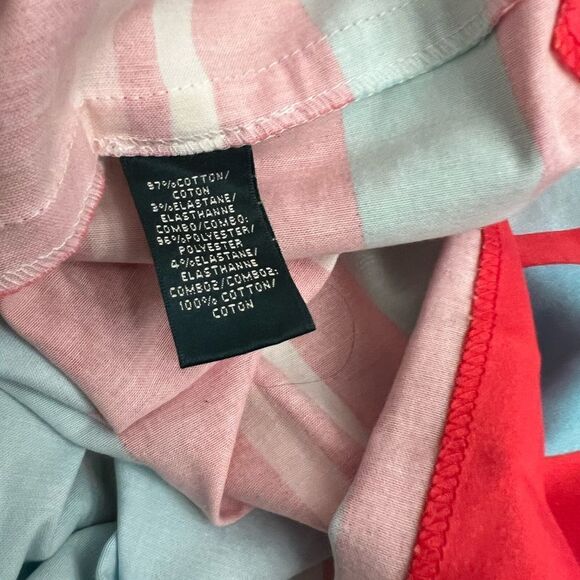 Lauren Ralph Lauren Aqua Blue tank and striped skirt Dress. Women’s size 8. - Picture 9 of 10